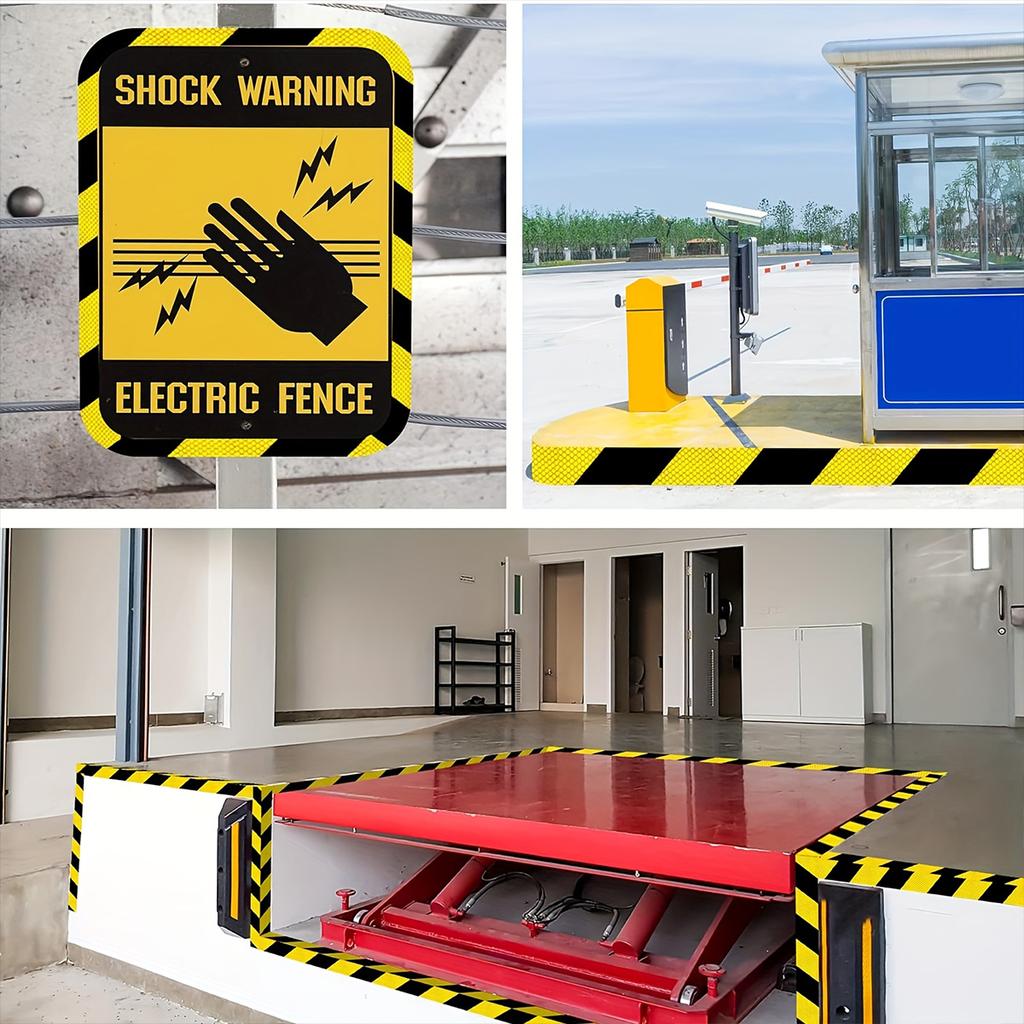 Reflective Adhesive Tapes for Truck Strong Reflection Hazard Warning Reflectors Waterproof Safety Sticker