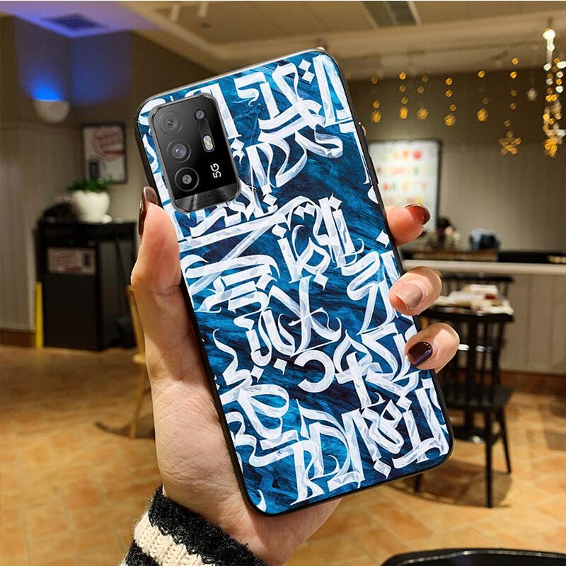 Чехол для телефона Pokras Lampas Graffiti Art для OPPO A54 A74 A94 A53S A9 A5 A15 A16 A91 A96 A76 Reno8 8Pro Reno2 Z