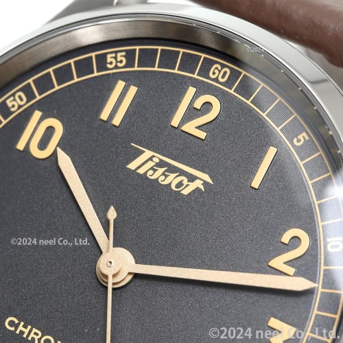 Tissot Heritage 1938 Automatic Watch, COSC Leather Strap, Anthracite Dial, Officially Imported, Men's, Model T1424641606200