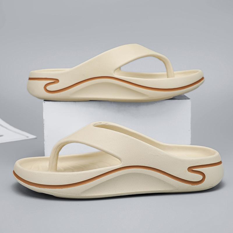 Fashion 2025 Summer Slippers Men Flip Flops Thick Soled EVA Soft Slides For Men Non-Slip Fashion Sandals Outdoor Beach Summer Shoes