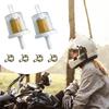 2Pcs Gas Inline Filter Moto Parts Clear Oil Stable Performance Sturdy