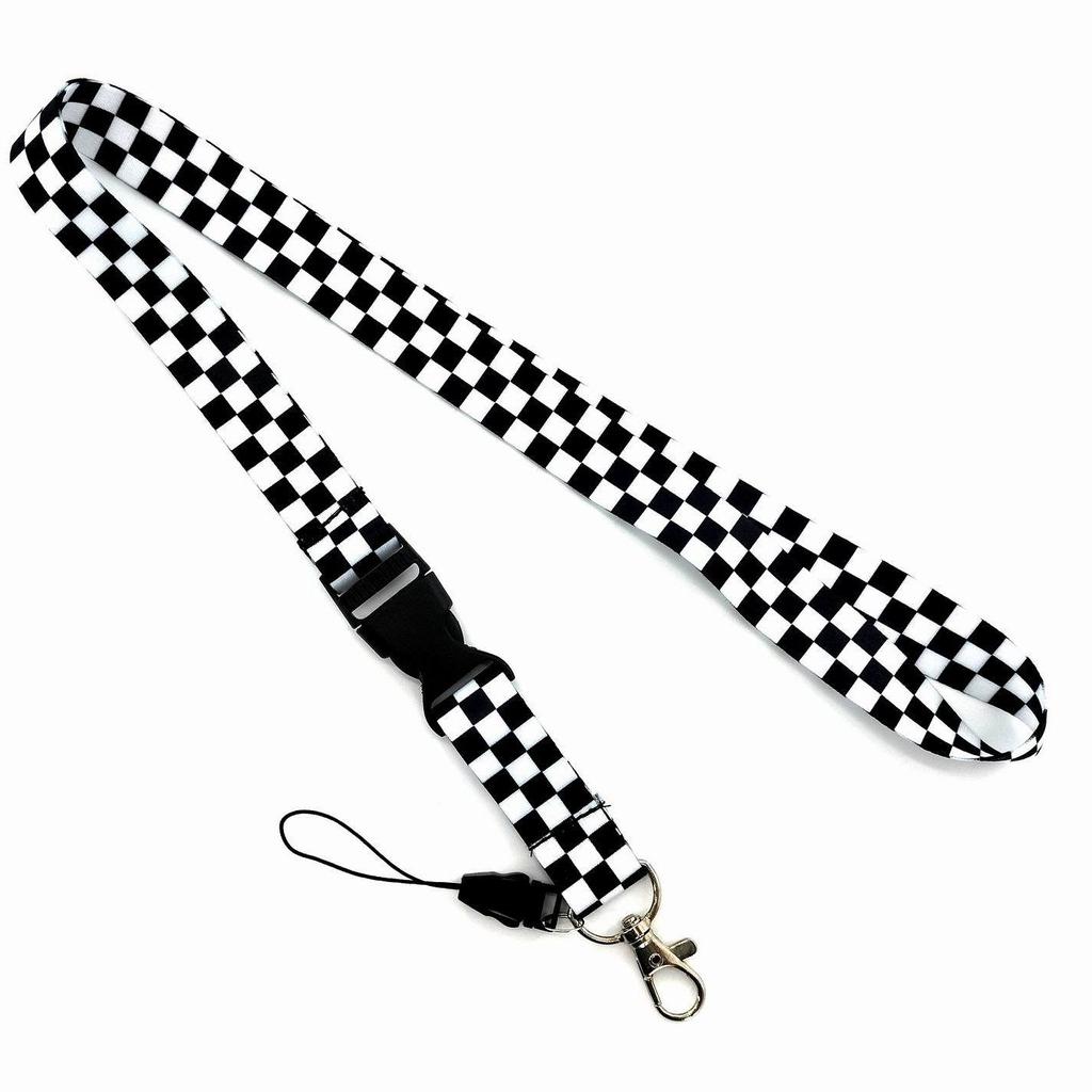 Strap Key Ring Holder Keys Keychain Badge Holder Piano Keys Print Keychain Musical Note Lanyards