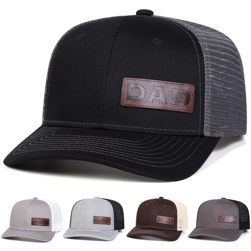 Net Baseball Label Leather Lettering Alphabet Dad Neutral Gender Women Men For Caps Spring Summer Outdoor Adjustable Casual Hats Sunscreen Hat