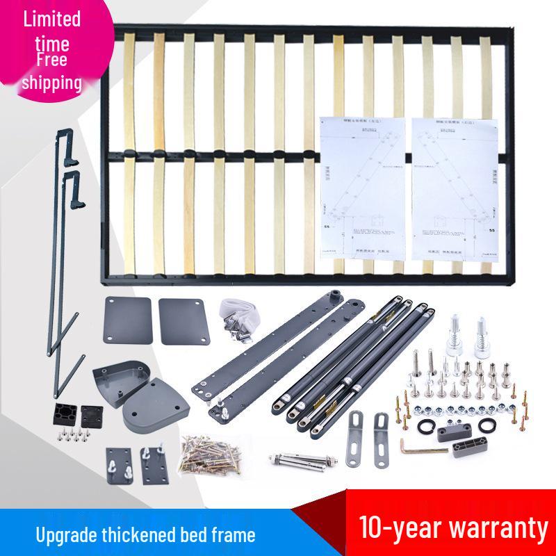 Invisible Wall Bed Hardware Kit with Flip-Down Desk Style