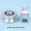 1Pcs 8*30*14Mm U Grooved Wheel 6X30X14Mm Track Guide Wheel/Rolling Wheel