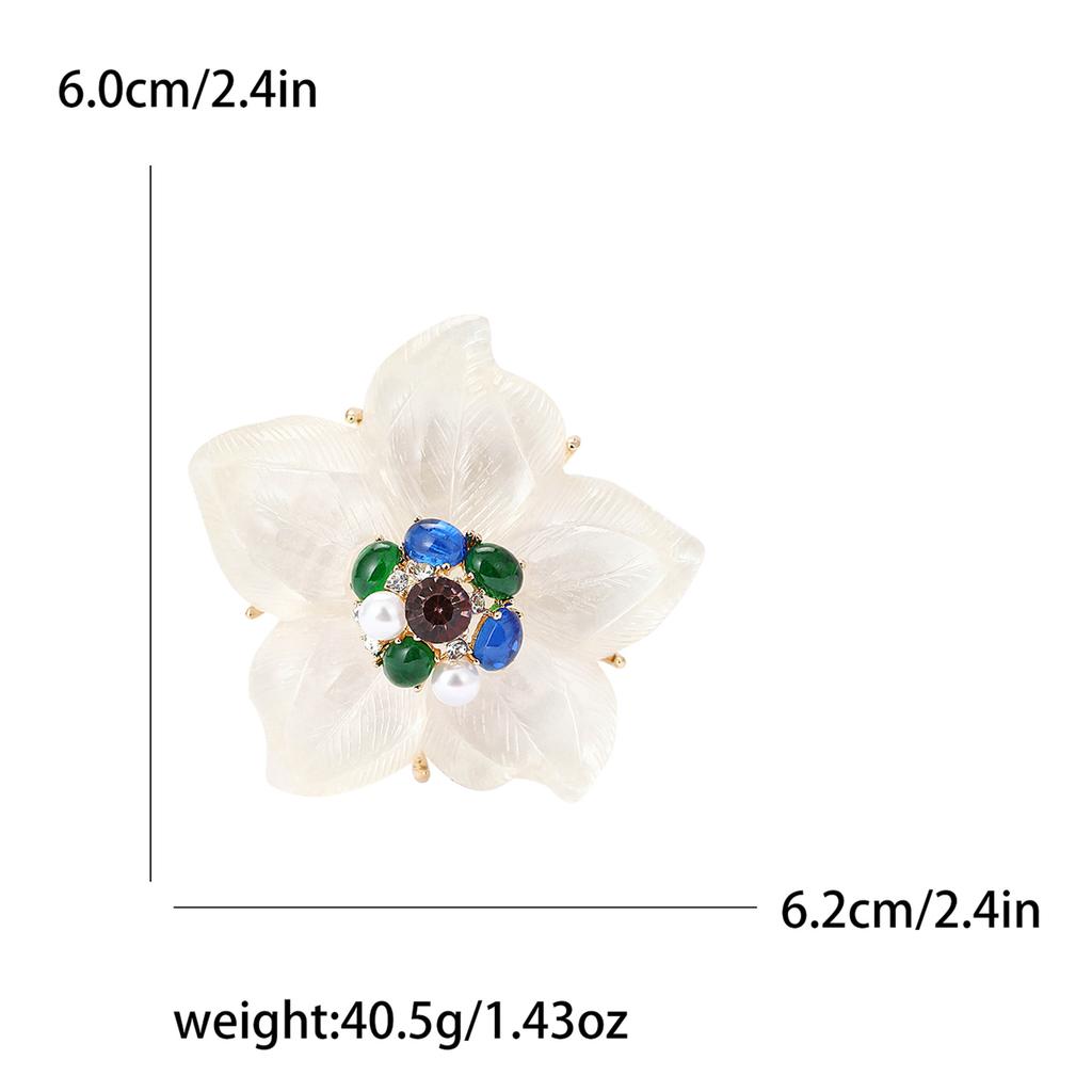 Изысканный тяжелая промышленность сплав эмаль цветок брошь темперамент милый женский костюм рубашка корсаж орнамент растение