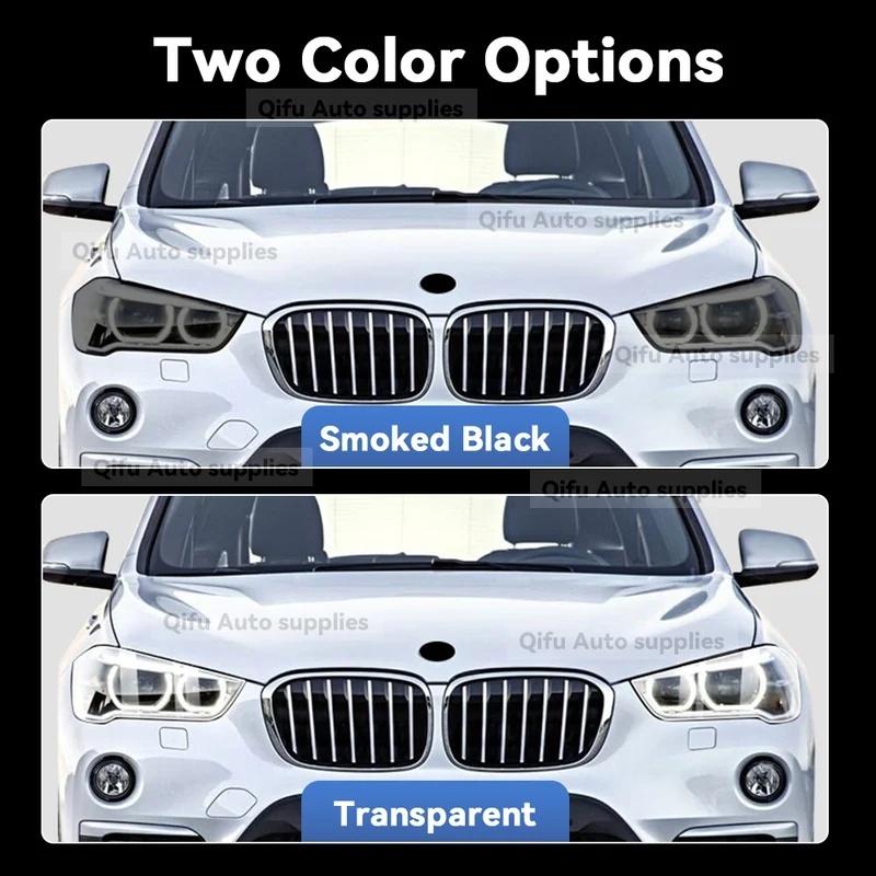 For BMW X1 F48 2016- Car Headlight Protective Film TPU Pre Cut Anti-Scratch Headlight Vinyl Film Accessories