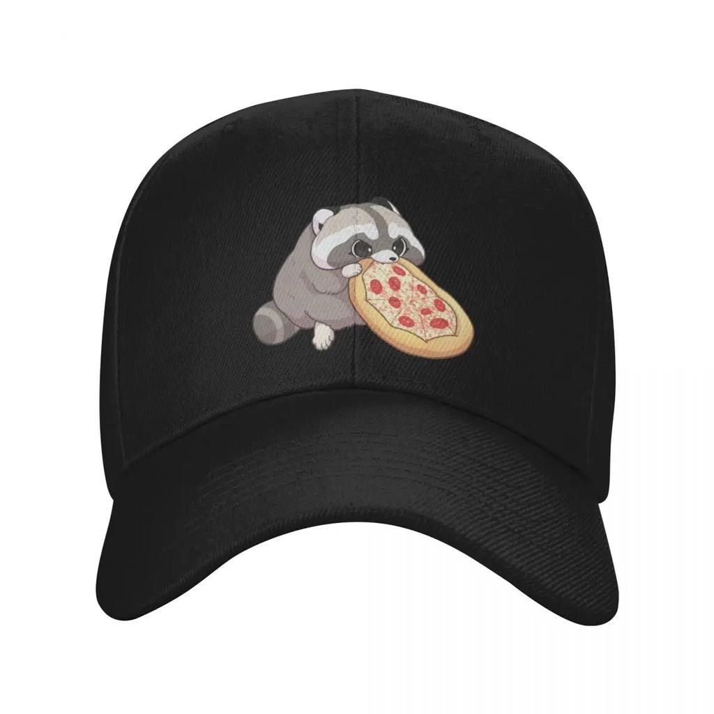 Pizza Raccoon Baseball Cap Sports Beach Bag foam party Hat Thermal Visor Ladies Mens