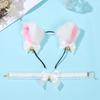 Party Plush Furry With Bells Cosplay Headwear Cat Ear Headband Fancy Dress Hairband Necklace