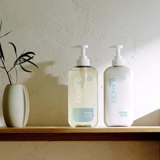 Blanc 101 Гель для душа + Лосьон для тела Aqua Bloom 490 мл