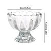 Стеклянная чашка для мороженого и йогурта в форме лепестка, летние десертные чашки для пудинга, закуски, орехи, фруктовый салатник, бокал для вина для домашнего десертного магазина