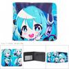 Anime Hatsune Miku PU Leather Wallets Kawaii Short Purse Wallet Po Card Holder Cartoon Virtual Singer Manga Coin Purse Gifts