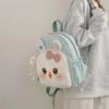 Детский школьный рюкзак для детского сада с изображением девочки-кролика