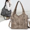 Soft Leather Tote Bag Women's Large Capacity Shoulder Bag Commuter Crossbody Bag