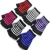 Gothic Warm Winter Fingerless Comfortable Knitted Gloves Striped Thicken Knit Mittens
