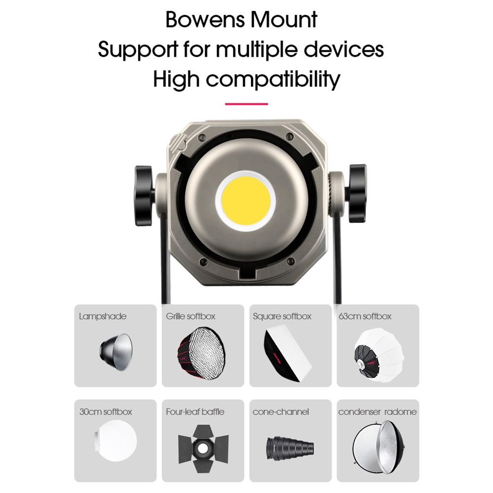 Manbily CFL-200Bi 200 Вт светодиодный студийный видеосвет непрерывного света 3000K-6500K для фотосъемки COB Light