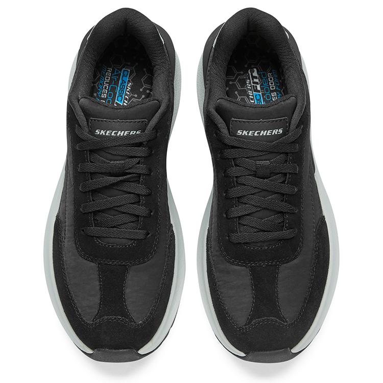 Skechers Глобальные джоггеры Удобные Ретро Беговые кроссовки Мужские Кроссовки Черные 210613-BLK