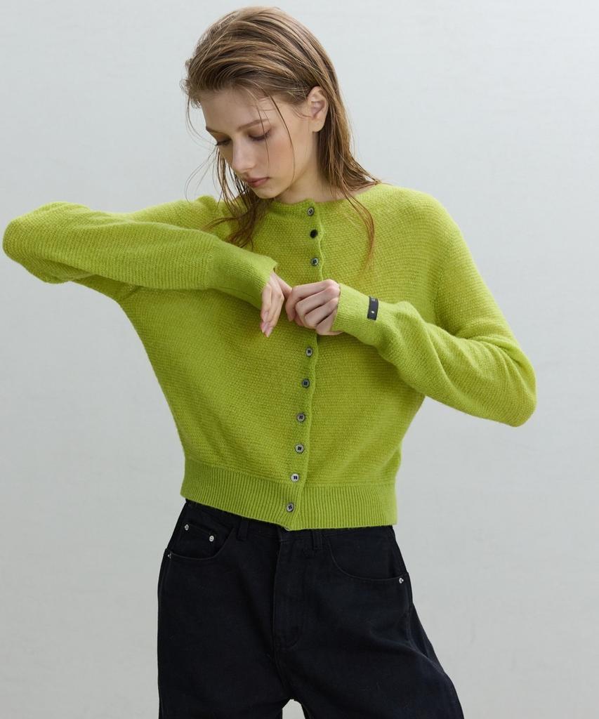Dito Alpaca Two-Way Cardigan [Green]