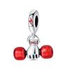 DIY Jewelry Bracelet Accessories Sports Fitness Dumbbells Football Basketball Baseball Charm Charm Charm Beads 925 Silver 2026
