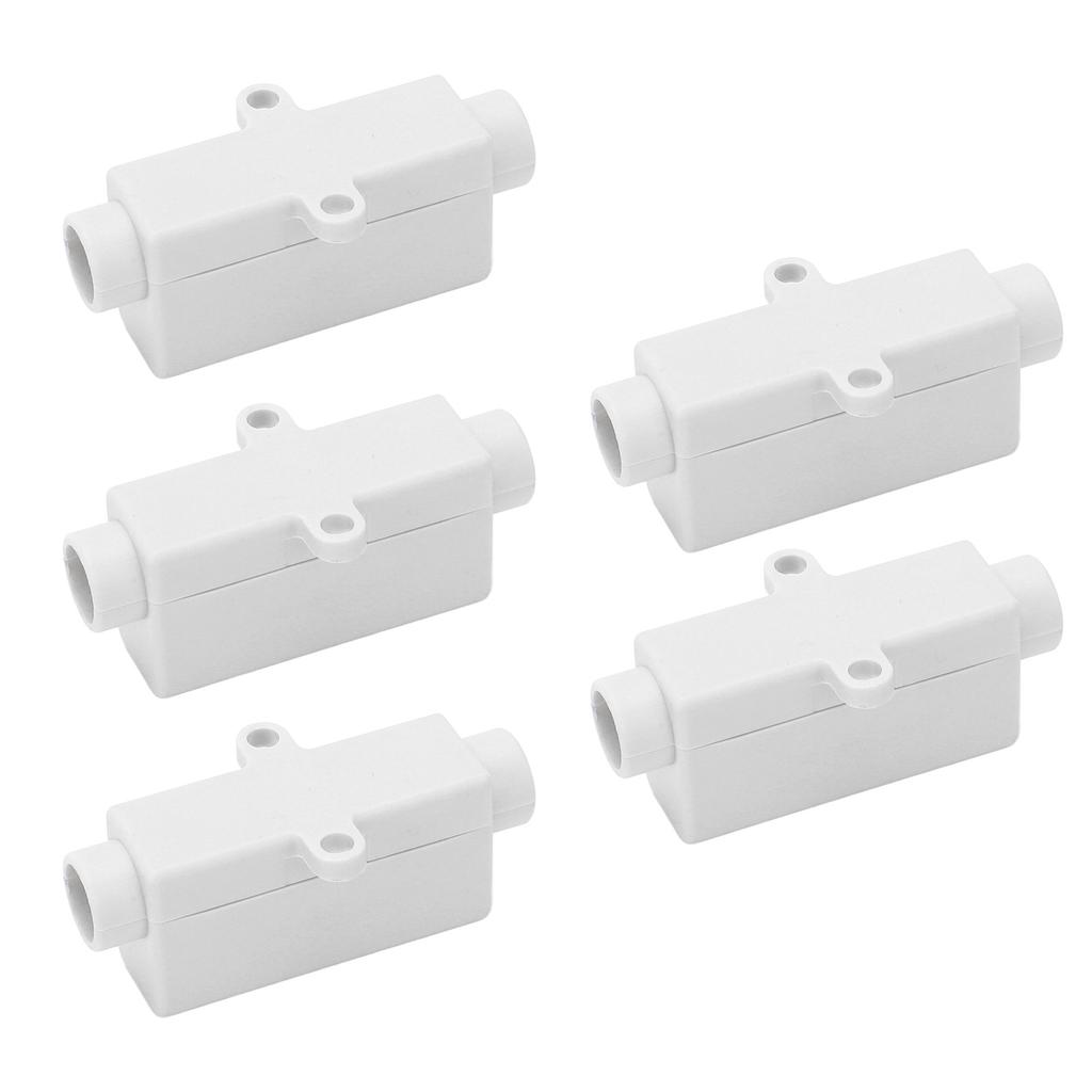 5Pcs Wire Connector Brass Conductor Double Screws ABS Shell Butt Wire Terminal Block 1000V 100A