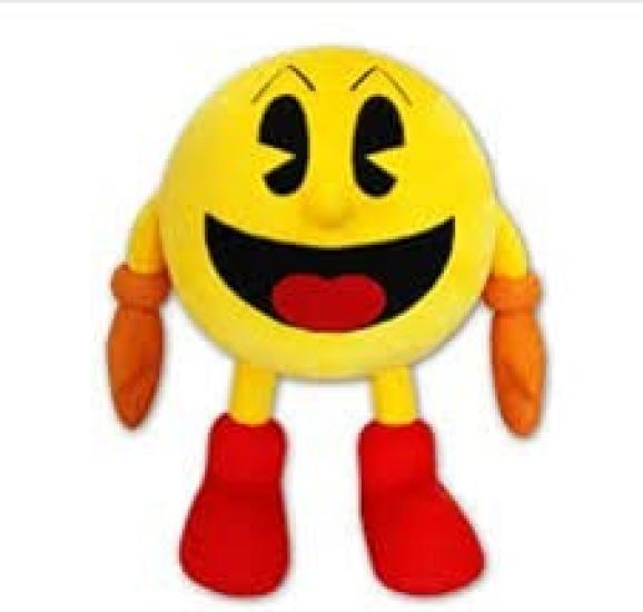 standing pose big plush toy Pac-Man