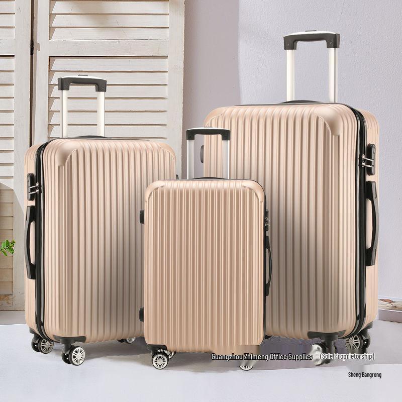 Sturdy and Durable Three-Piece Luggage Set with Anti-Collision Corners: 20, 24, 28 Inch Sizes