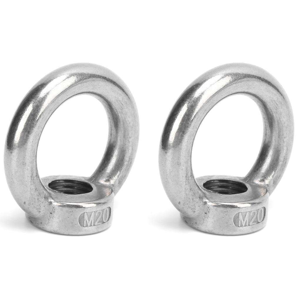 2pcs Eye Nuts Stainless Steel Lift for Ocean Industry Yachts Speedboats Motor Boats Passenger