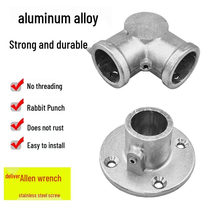 20/25/32mm Steel Pipe Connector: Galvanized 6-Point Round Elbow Joint Fastener