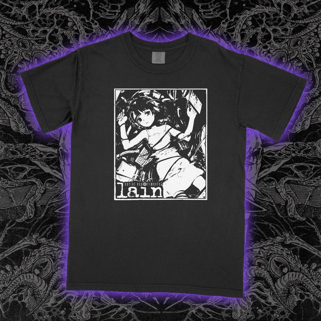Футболка Serial Experiments Lain - Футболка с Лейн Ивакурой, Унисекс