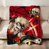 Крутой Аниме K-Katsuki B-Bakugo Фан-арт Фланелевое Мягкое Теплое Плюшевое Одеяло Диван Гостиная Питомец Дом Спальня Подарок Дом Автомобиль Портативное