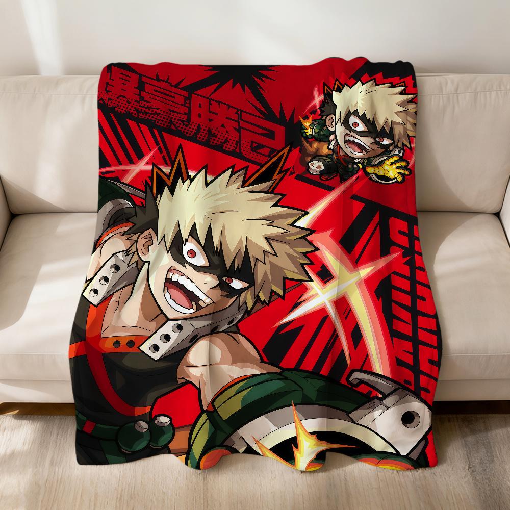 Крутой Аниме K-Katsuki B-Bakugo Фан-арт Фланелевое Мягкое Теплое Плюшевое Одеяло Диван Гостиная Питомец Дом Спальня Подарок Дом Автомобиль Портативное