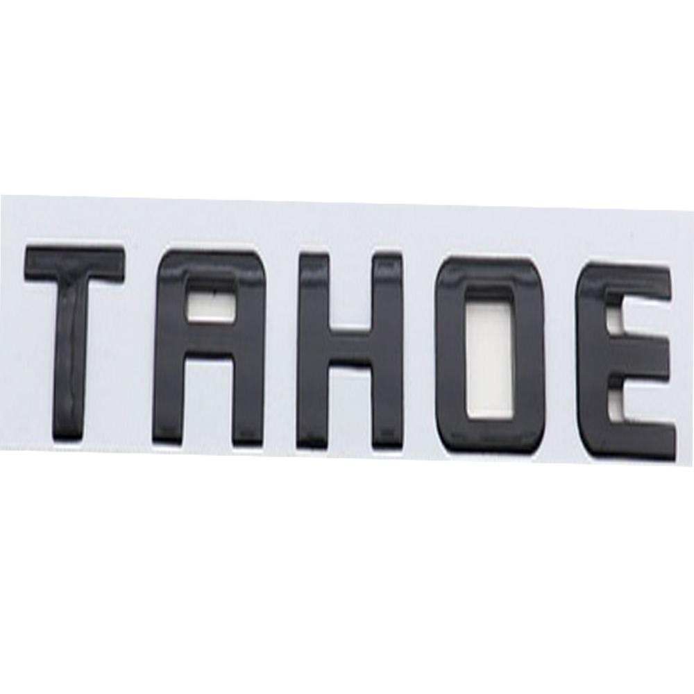 1 Piece Car ABS 3D Logo Letters Rear Bumper Rar Door Trunk Adhesives Sticker For Chevrolet Tahoe Logo Style Sticker Accessories