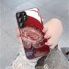 Хрустальный белый лотос Подходит для чехла для мобильного телефона Samsung S24ULTRA S23 Для девочек S22 Металлическая краска A52 Стеклянный чехол