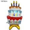 Новая подставка для торта Воздушные шары Большой розовый синий Алюминиевая фольга Воздушный шар С днем рождения Воздушный шар Фоновое украшение
