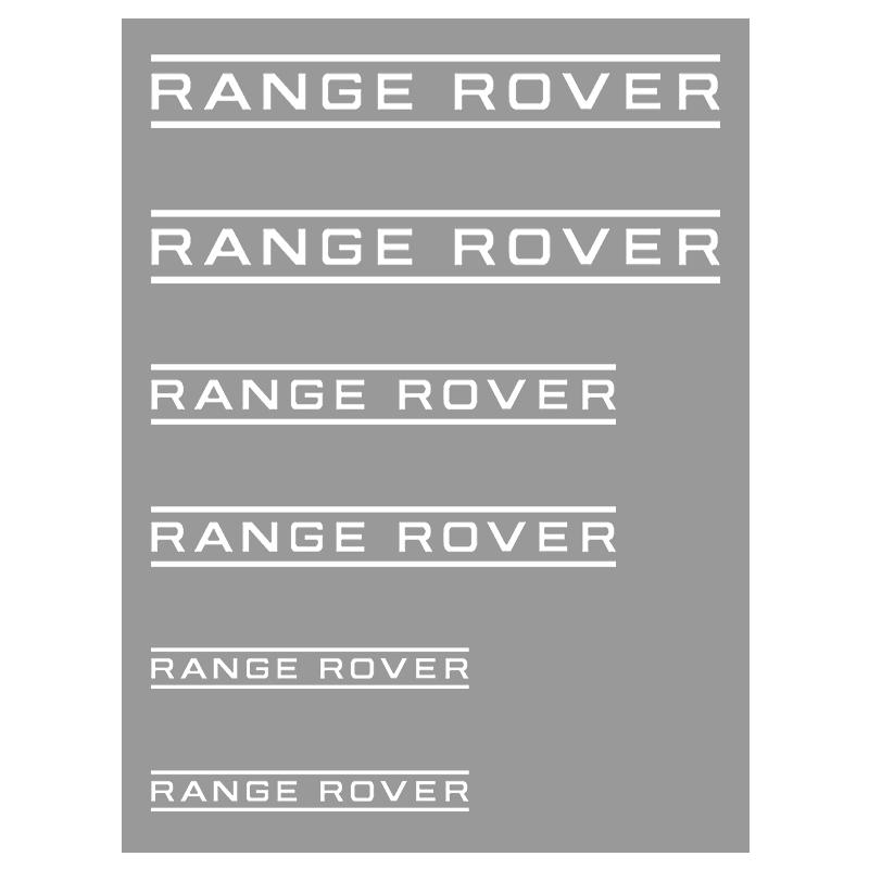 6Pcs High Temp 3D ABS Brake Caliper Emblem Sticker For Land Rover Range Rover Evoque Sport Freelander Discovery L319 L462 Decal NG9