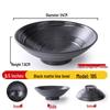 Черные melamine тарелки для лапши Jijun 9,5 дюйма, коммерческие (10-Pack)