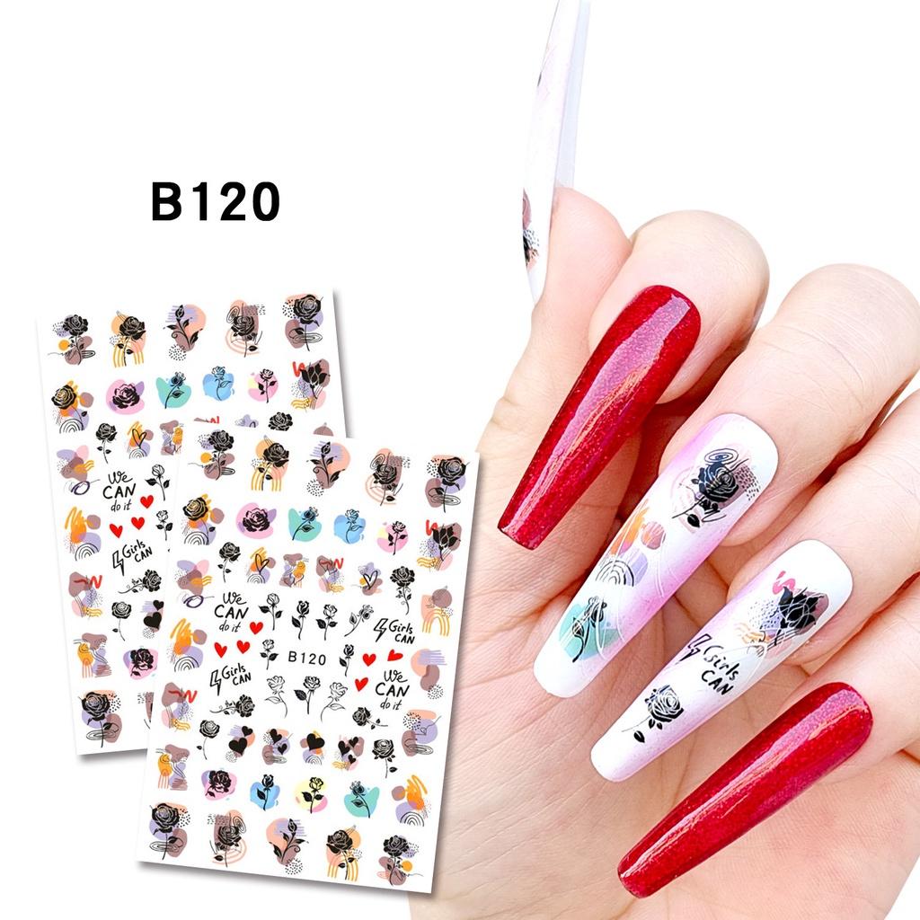 Модные и персонализированные 3D-наклейки для ногтей ручной работы