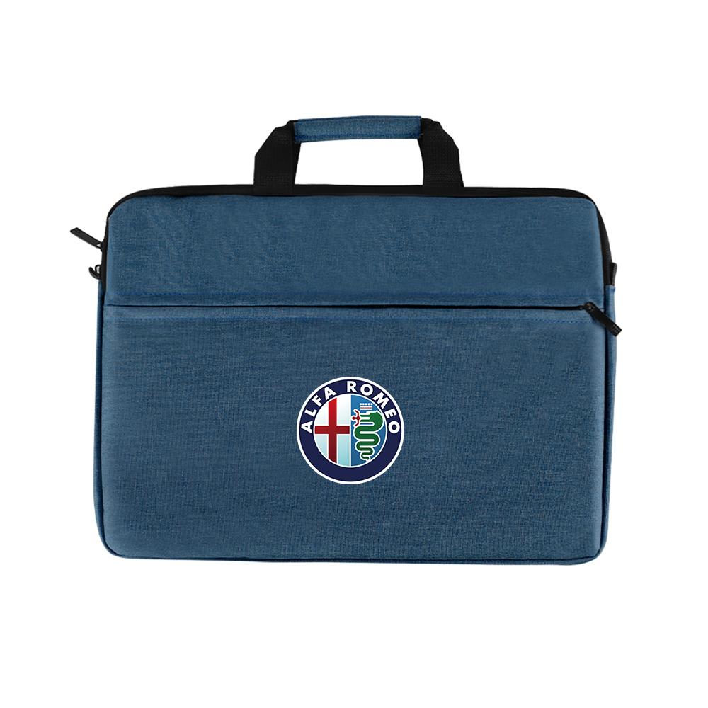 YYCE3 16 Inch Laptop Bag Sleeve Case Shoulder HandBag Notebook Pouch Briefcases For Alfa Romeo Giulia Sportiva MiTo Giulietta 156 159