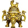 Латунная курильница для благовоний «Дракон» от Aris & Juno – Китайский символ Фэн-шуй Защиты и Силы, Декоративная курильница для домашнего алтаря или места для медитации,