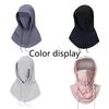 Women Summer Ice Silk UV Protection Face Cover Neck Guard Integrated Sun Hat Breathable Sunscreen Mask for Driving Cycling