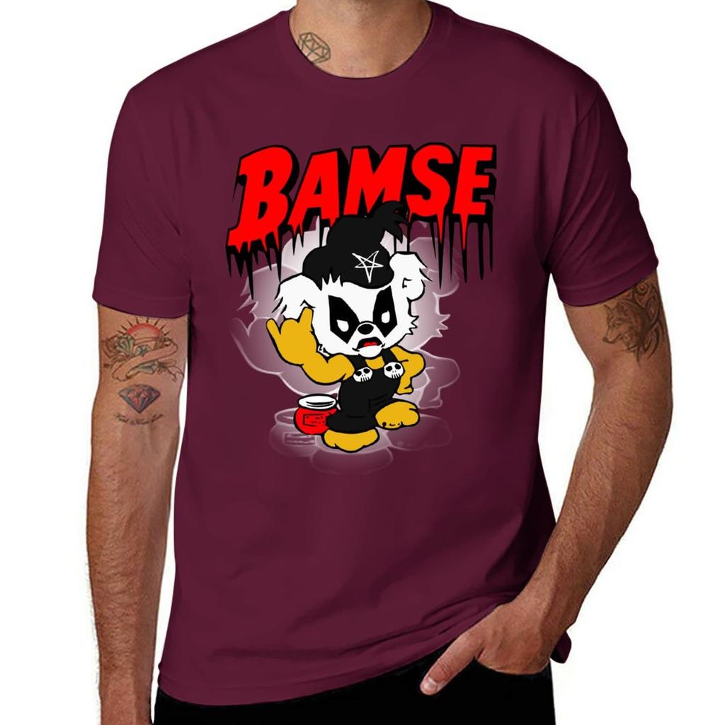 New Black Metal Bamse T-Shirt sweat shirt black t shirt workout shirts for men