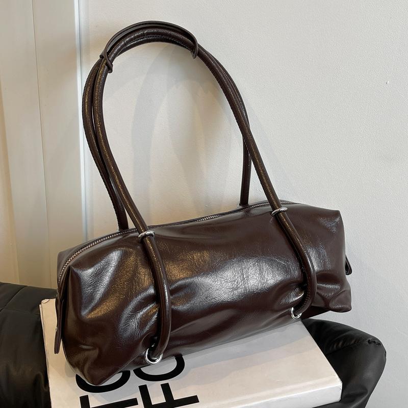 Бостонская большая сумка женская большой вместимости 2025 новая высококлассная текстура нишевая для поездок на работу одноплечевая подмышечная сумка-подушка