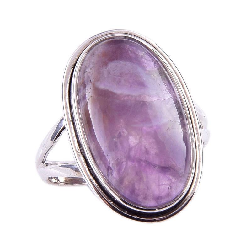 Кольцо из стерлингового серебра 925 пробы с натуральным камнем Тиффани S.8 r1C52