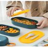 850 мл двухслойный ланч-бокс Bento Box большой емкости, пригодный для микроволновой печи, с посудой для офисных работников, студентов, ланч-бокс