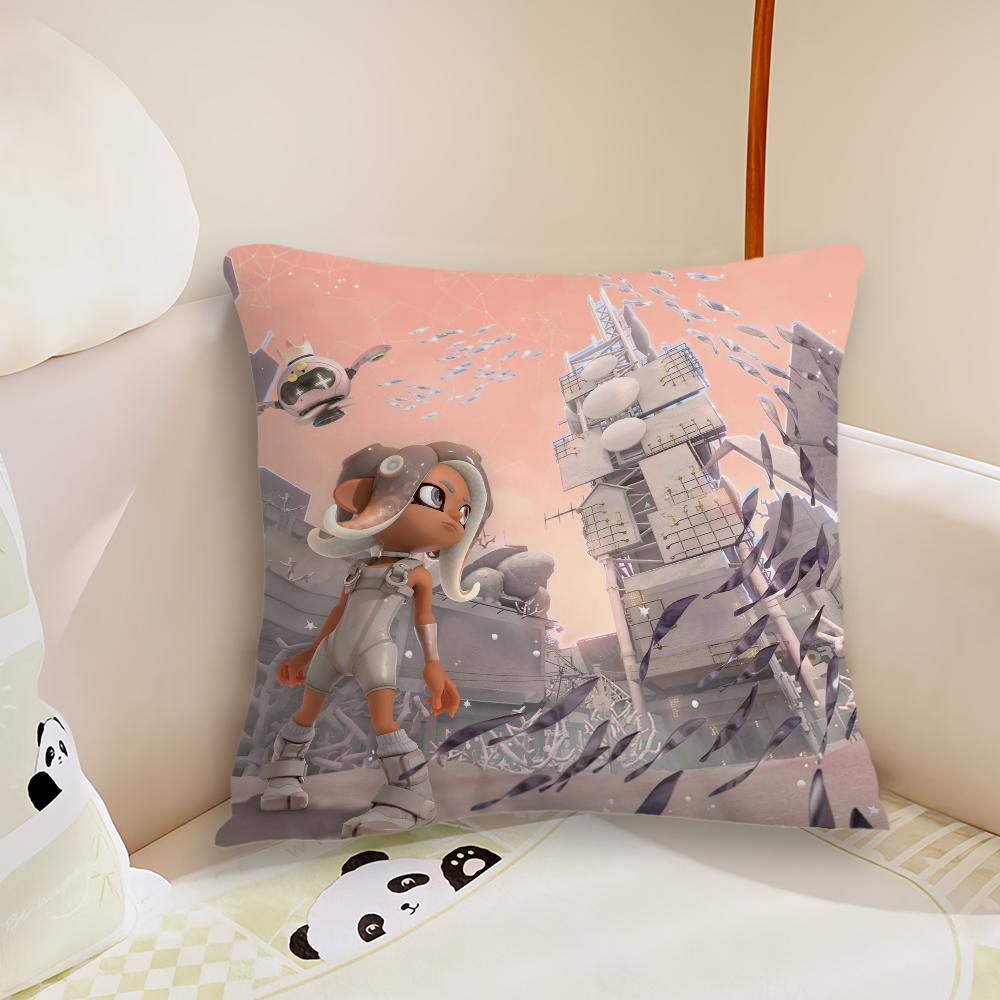 Игровой S-Splatoon 3 Side Order Наволочка для гостиной, чехол на подушку для дивана, подходит для домашней спальни, декора комнаты