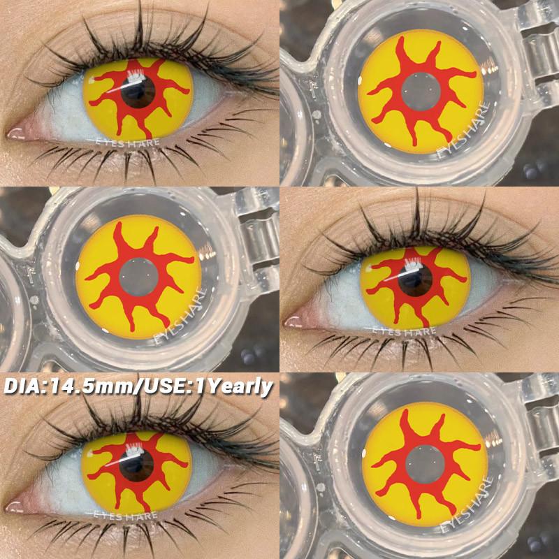COD EYESHARE RAVEN BLACK Косплей Контактные Линзы Кроваво-красные Хэллоуин Макияж Глаз Линза Белые/Черные Сумасшедшие Косплей Мягкие Линзы