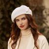 Women's Wool Beret Autumn and Winter Large Head Circumference All-match Warm Hat