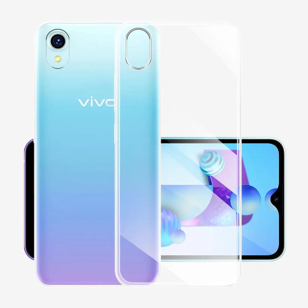 Чехол для Vivo Y1S, прозрачный противоударный силиконовый мягкий чехол из ТПУ, чехол для телефона для Vivo Y91C, бампер, чехол для Vivo Y91i 1816 1820 Fundas