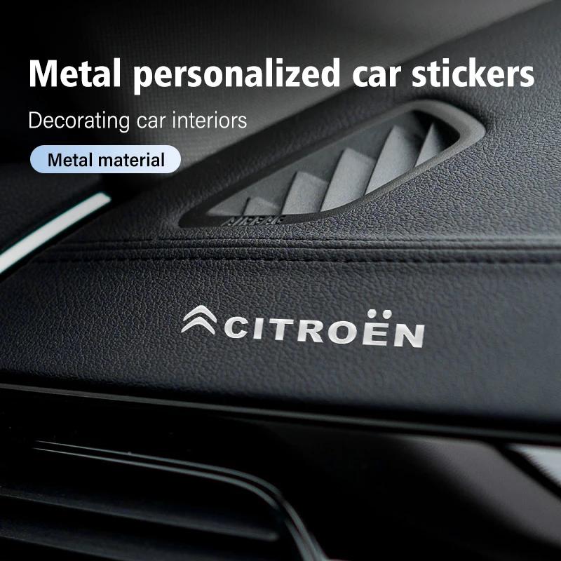 Car Styling Badge Emblem Stickers Decal Accessories For Citroen C3 C5 AIRCROSS C5X C4 Cactus e-C4 X e-C3 Berlingo C-Elysee C1 ajd256