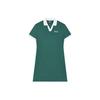 SS24 Logo Print Polo Casual Elegant College Style Short Sleeve Dress Women Dresses Cats-Eye-Green F51W429301F-TQ